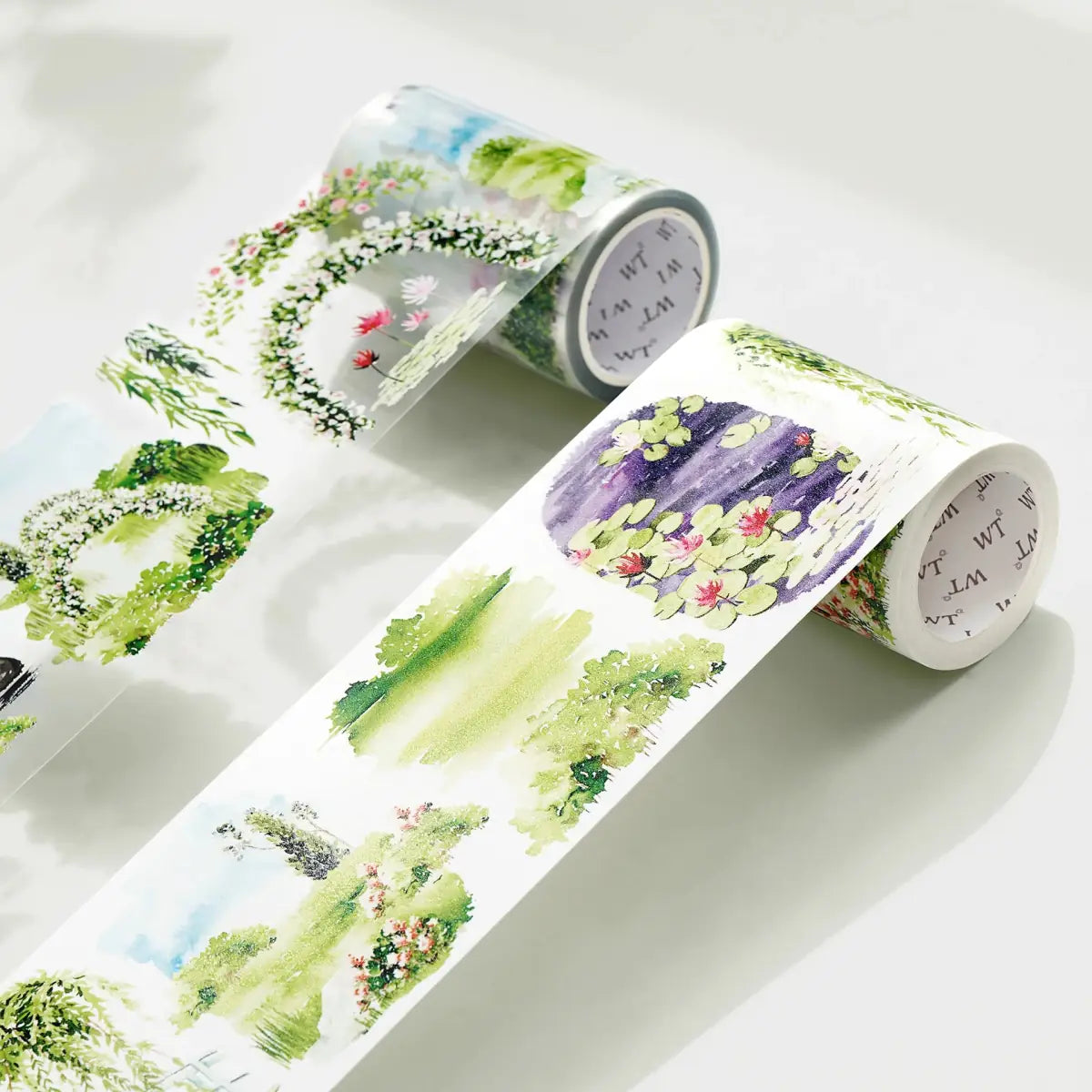 Washi tape Monet's Garden Wide - 70 mm - 4 - Washi Tape Shop - Tidformera