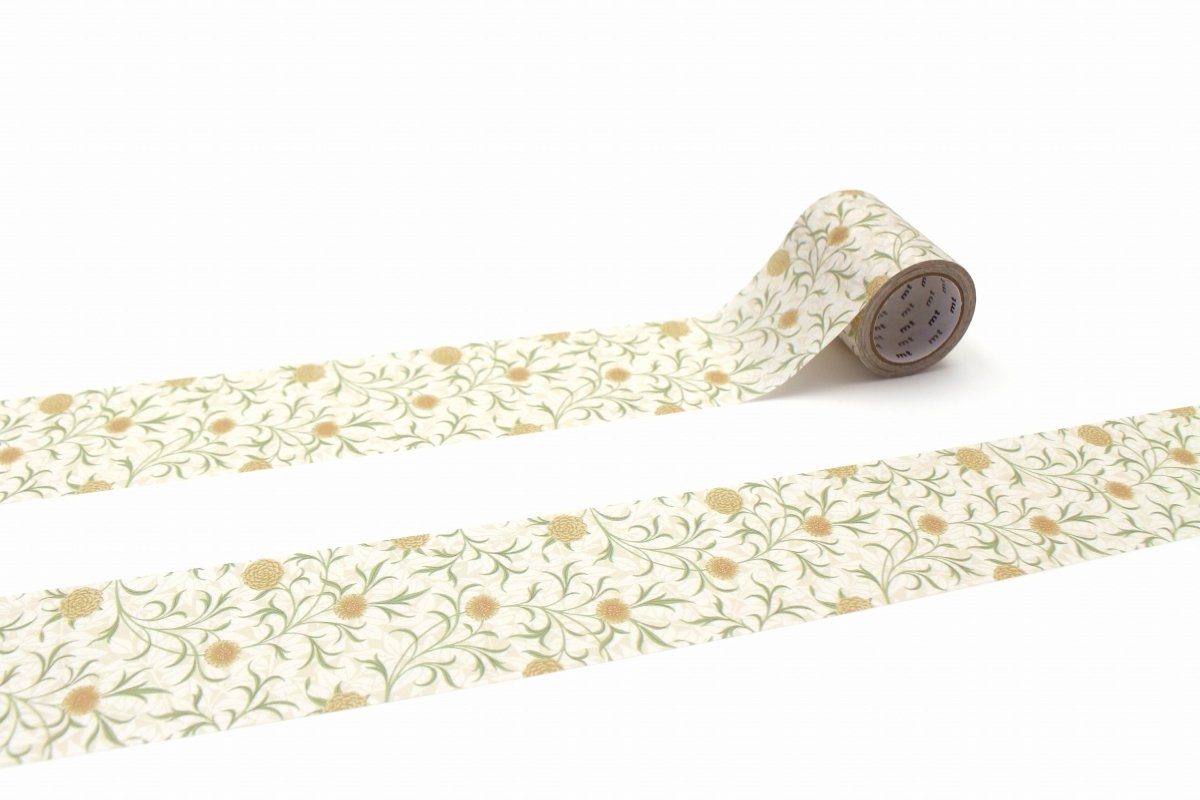 Washi Tape Morris & Co Scroll and Flower - 3 - MT masking tape - Tidformera