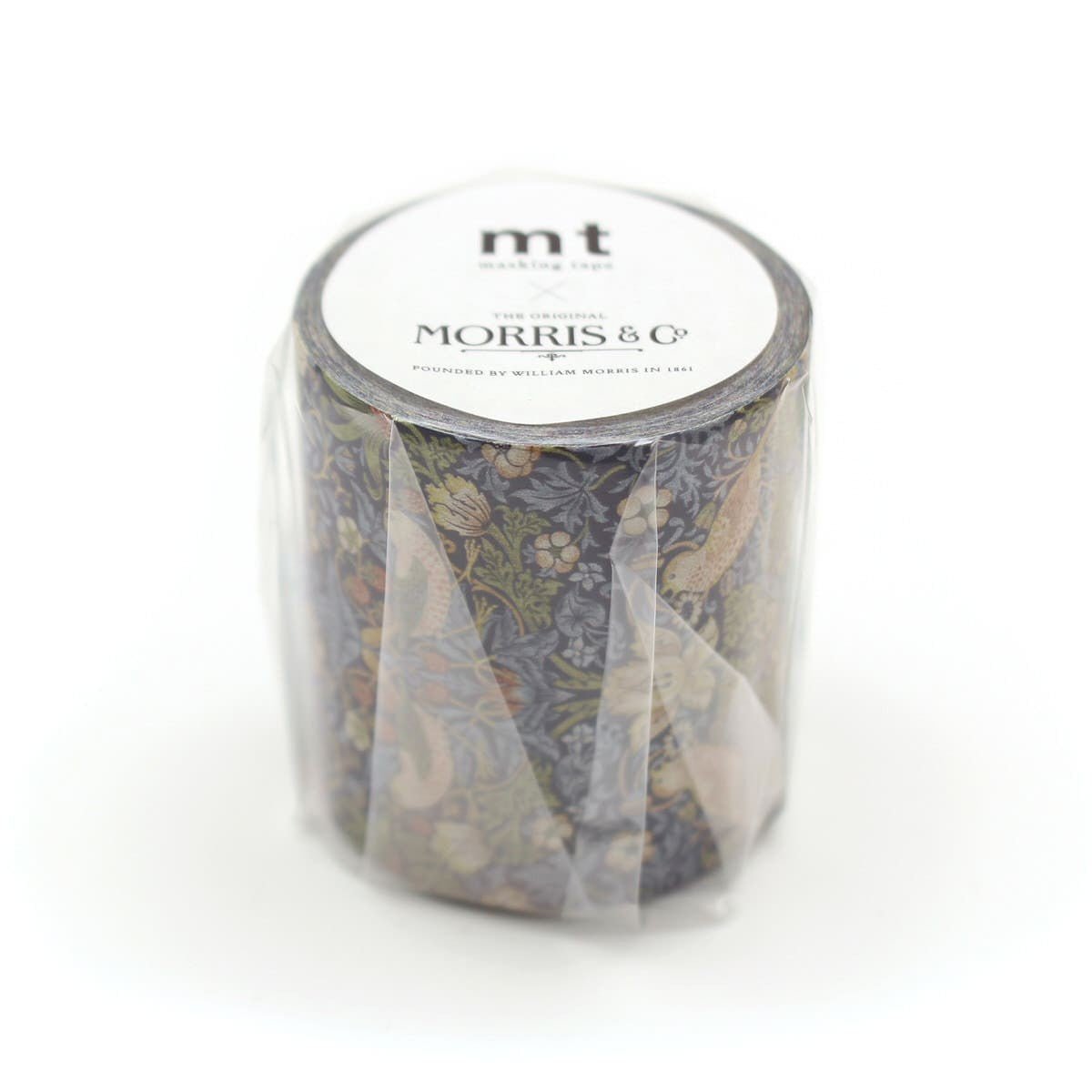 Washi Tape Morris & Co Strawberry Thief Indigo/Mineral 50 mm - 2 - MT masking tape - Tidformera