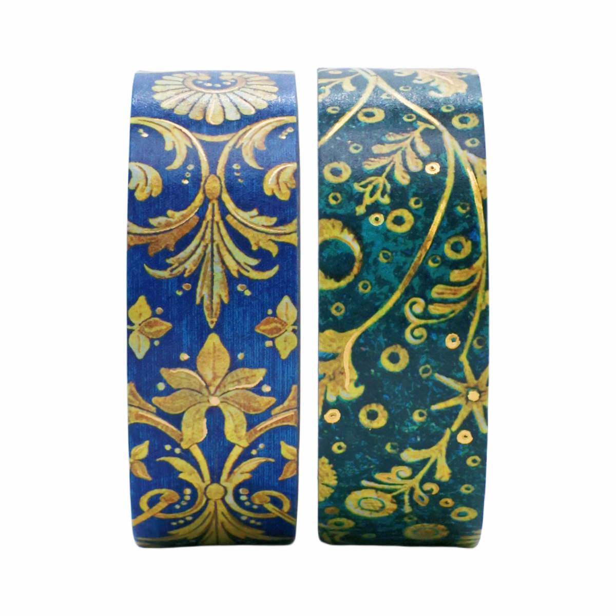 Washi Tape Paperblanks 2 - pack - Emerald Flower & Silk Sky - 2 - Paperblanks - Tidformera