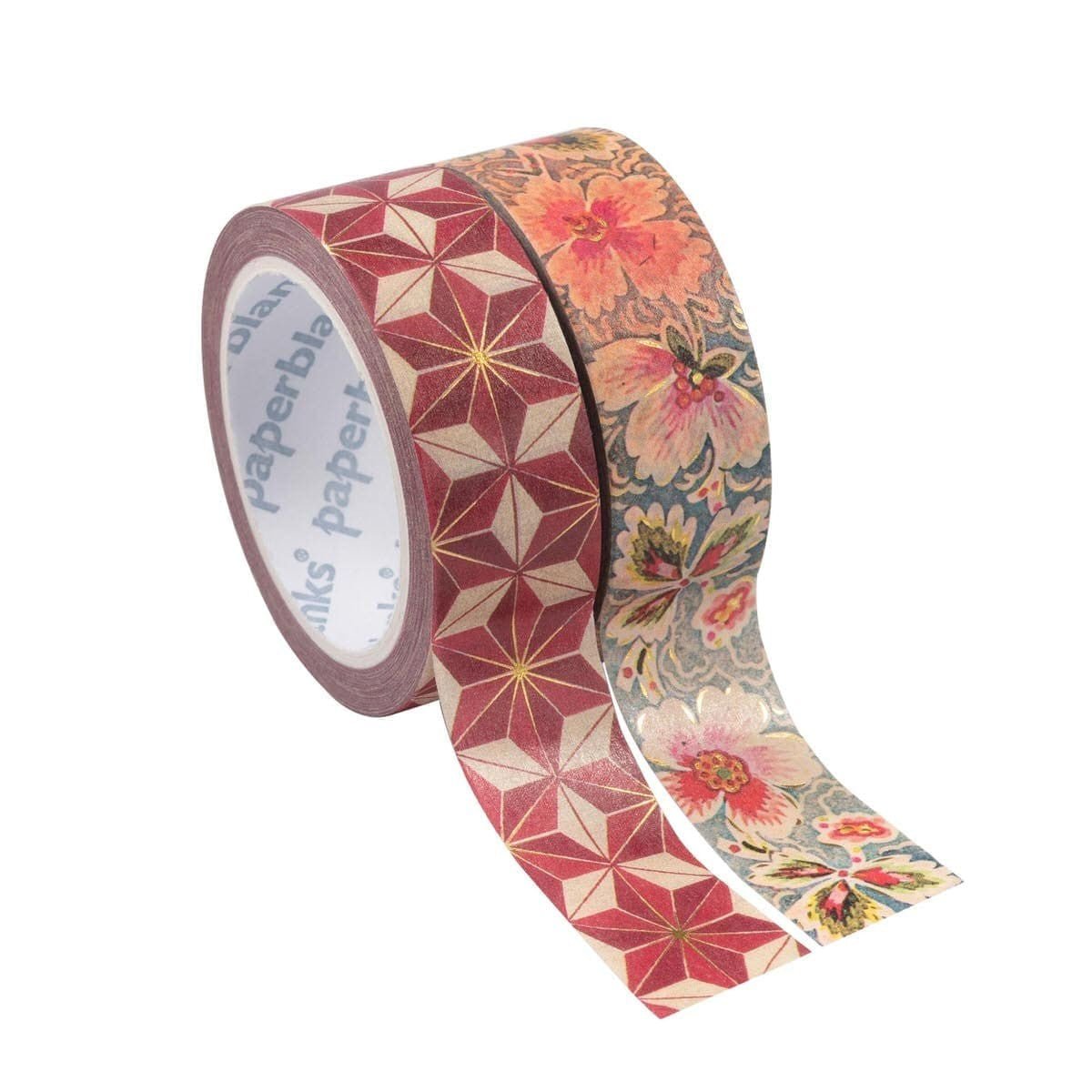 Washi Tape Paperblanks 2-pack - Hishi & Filigree Floral Ivory - Paperblanks - Tidformera