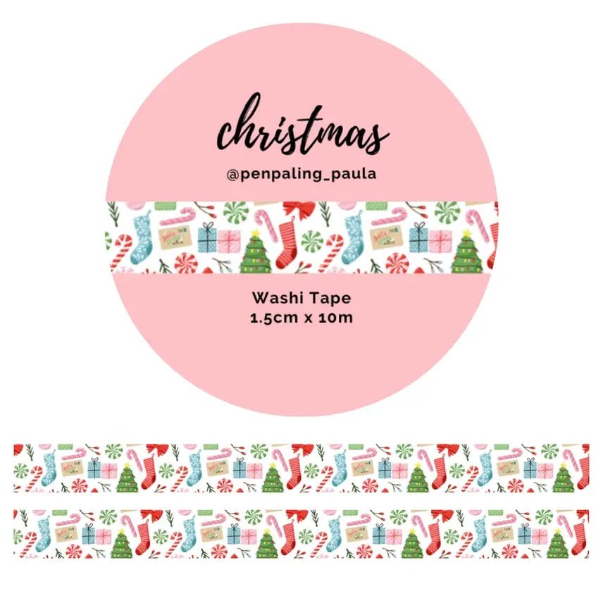 Washi tape - Penpaling Paula 15 mm - Christmas - 1 - Penpaling Paula - Tidformera