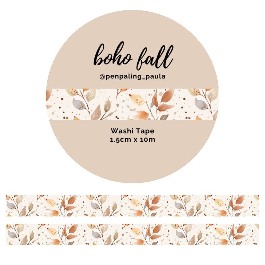 Washi tape - Penpaling Paula - Boho Fall 15 mm - 1 - Penpaling Paula - Tidformera