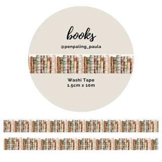 Washi tape - Penpaling Paula - Books 15 mm - 1 - Penpaling Paula - Tidformera