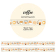 Washi tape - Penpaling Paula - Coffee 15 mm - 1 - Penpaling Paula - Tidformera