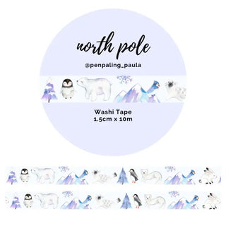 Washi tape - Penpaling Paula - North Pole 15 mm - 1 - Penpaling Paula - Tidformera