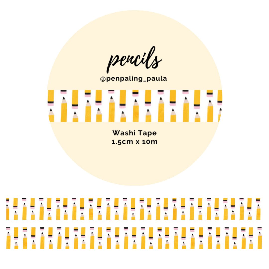 Washi tape - Penpaling Paula - Pencils 15 mm - 1 - Penpaling Paula - Tidformera
