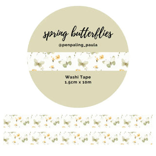 Washi tape - Penpaling Paula - Spring Butterflies 15 mm - 1 - Penpaling Paula - Tidformera