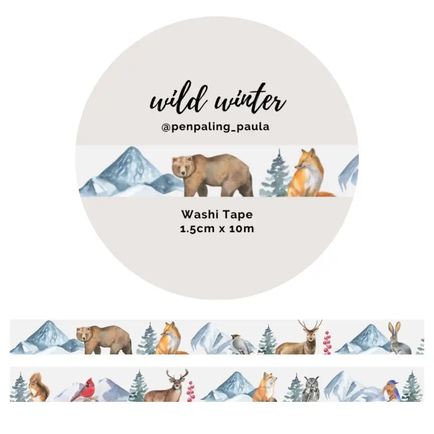 Washi tape - Penpaling Paula - Wild Winter 15 mm - 1 - Penpaling Paula - Tidformera