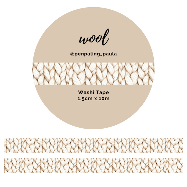 Washi tape - Penpaling Paula - Wool - 1 - Penpaling Paula - Tidformera