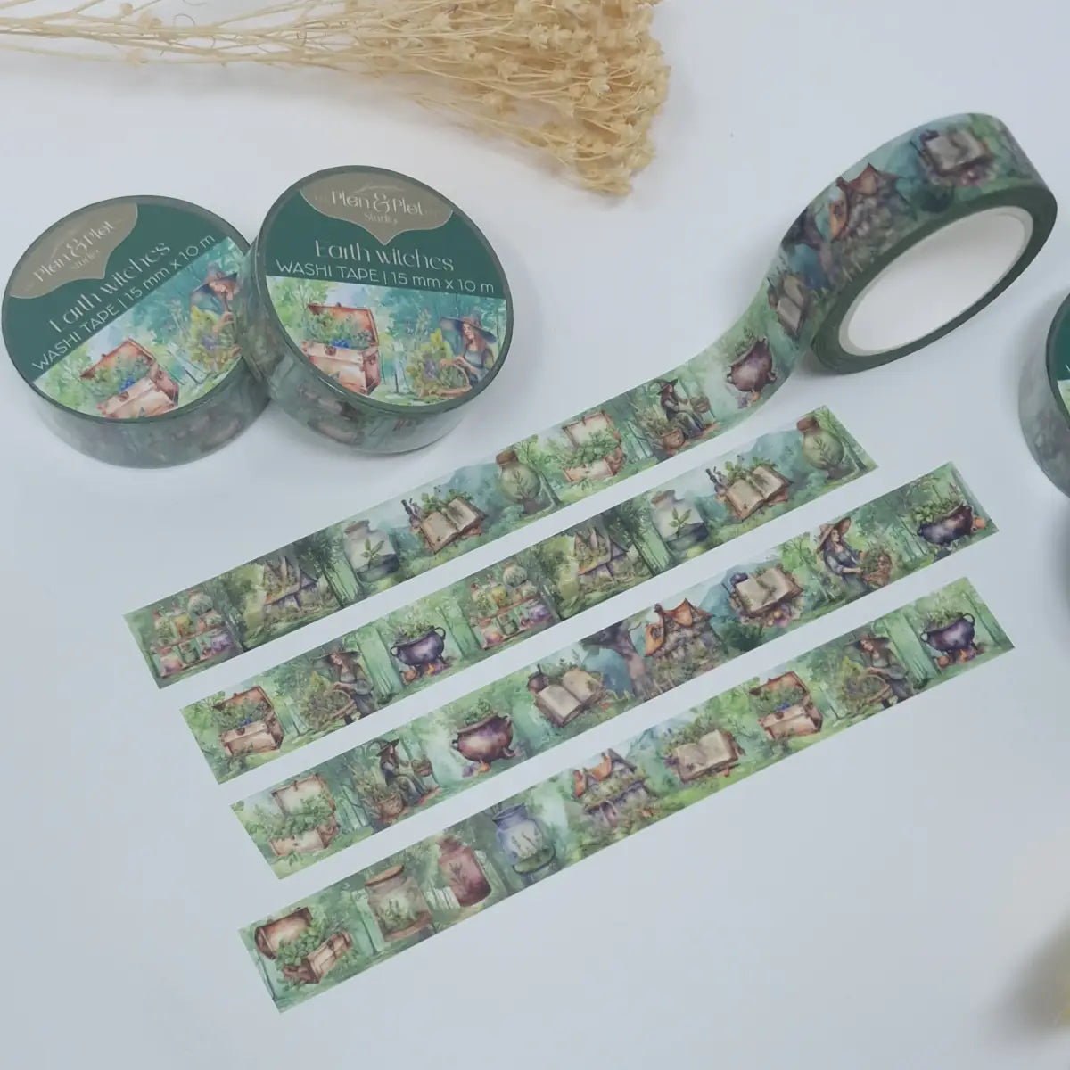 Washi tape Plan & Plot - Earth witches 15 mm - 13 - Plan & Plot Studio - Tidformera