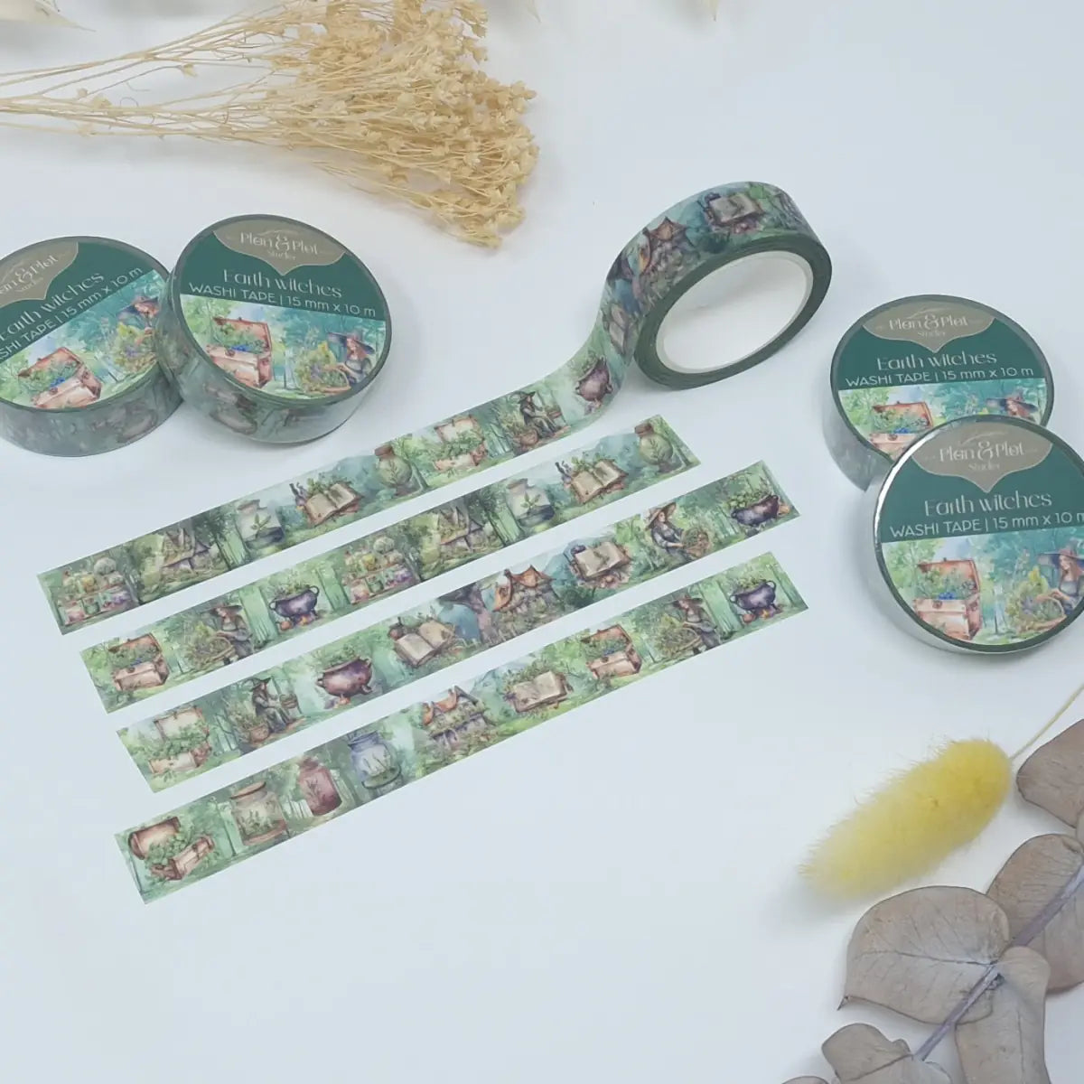 Washi tape Plan & Plot - Earth witches 15 mm - 3 - Plan & Plot Studio - Tidformera