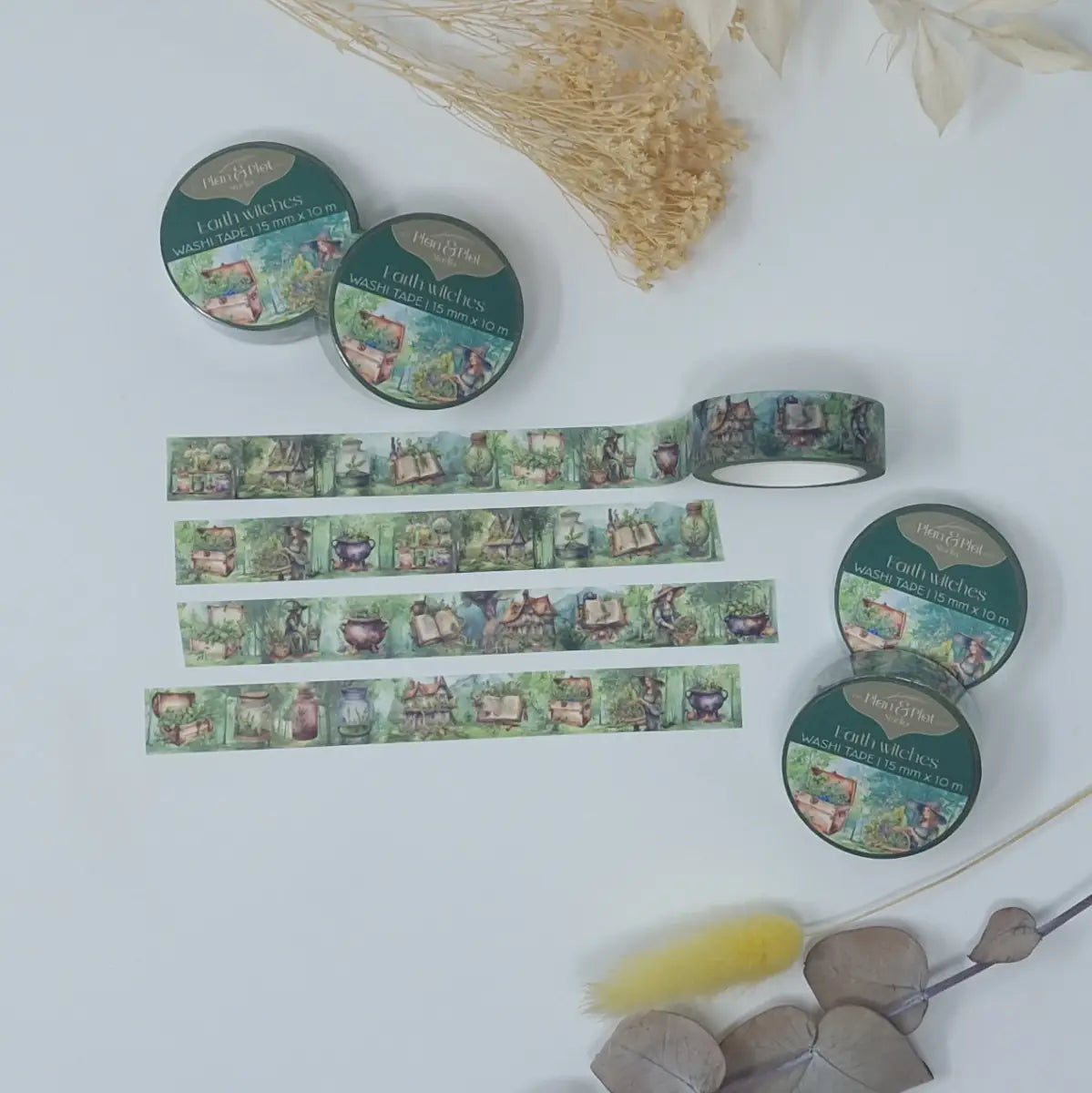 Washi tape Plan & Plot - Earth witches 15 mm - 5 - Plan & Plot Studio - Tidformera