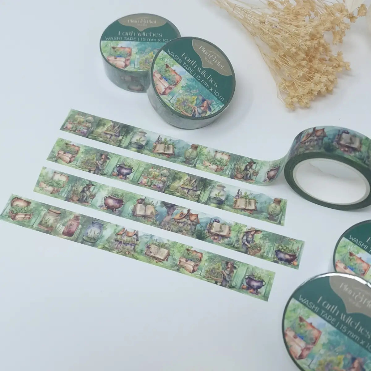 Washi tape Plan & Plot - Earth witches 15 mm - 12 - Plan & Plot Studio - Tidformera