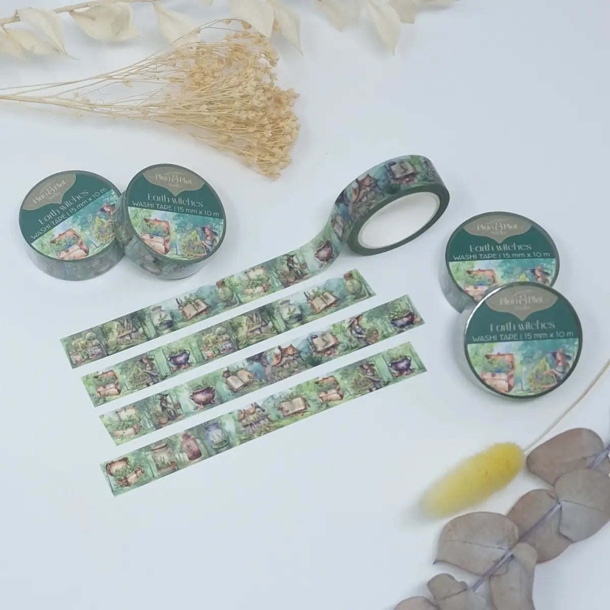 Washi tape Plan & Plot - Earth witches 15 mm - 2 - Plan & Plot Studio - Tidformera