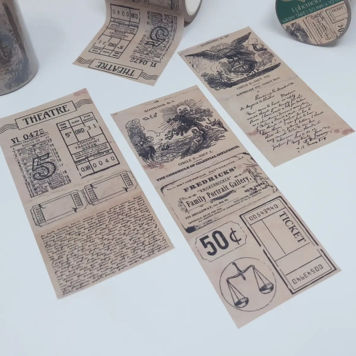 Washi tape Plan & Plot - Ephemera 50 mm - 4 - Plan & Plot Studio - Tidformera