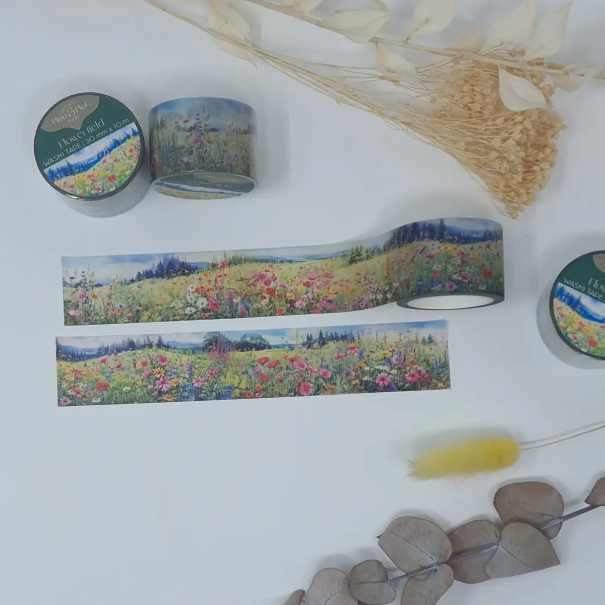 Washi tape Plan & Plot - Flower field 30 mm - 8 - Plan & Plot Studio - Tidformera