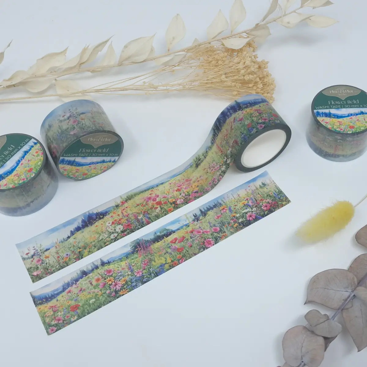 Washi tape Plan & Plot - Flower field 30 mm - 3 - Plan & Plot Studio - Tidformera
