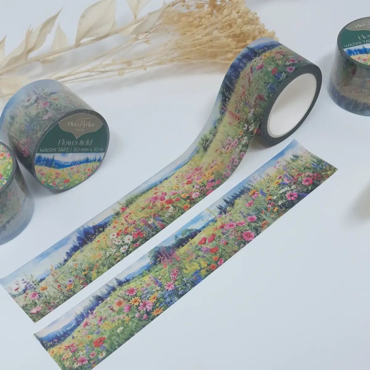 Washi tape Plan & Plot - Flower field 30 mm - 14 - Plan & Plot Studio - Tidformera