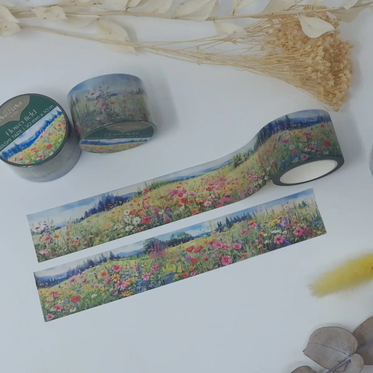 Washi tape Plan & Plot - Flower field 30 mm - 2 - Plan & Plot Studio - Tidformera