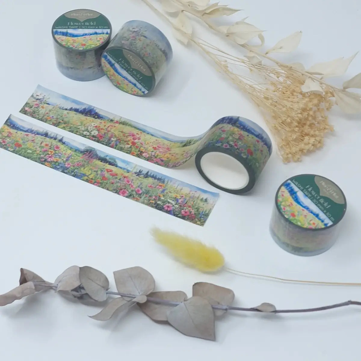 Washi tape Plan & Plot - Flower field 30 mm - 10 - Plan & Plot Studio - Tidformera