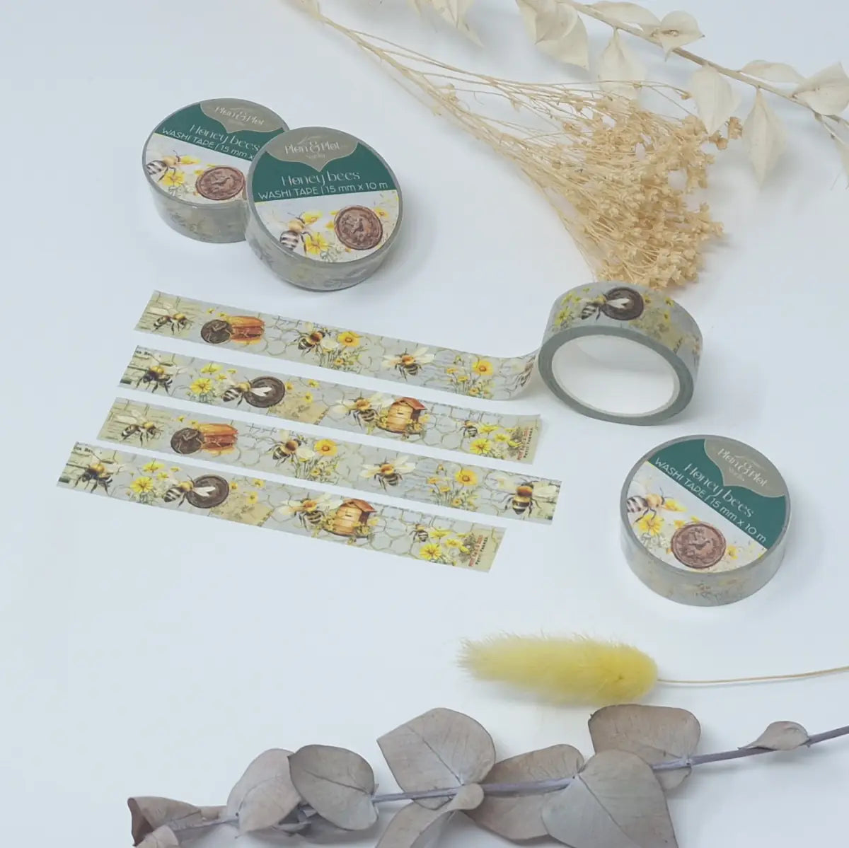 Washi tape Plan & Plot - Honey bees 15 mm - 13 - Plan & Plot Studio - Tidformera