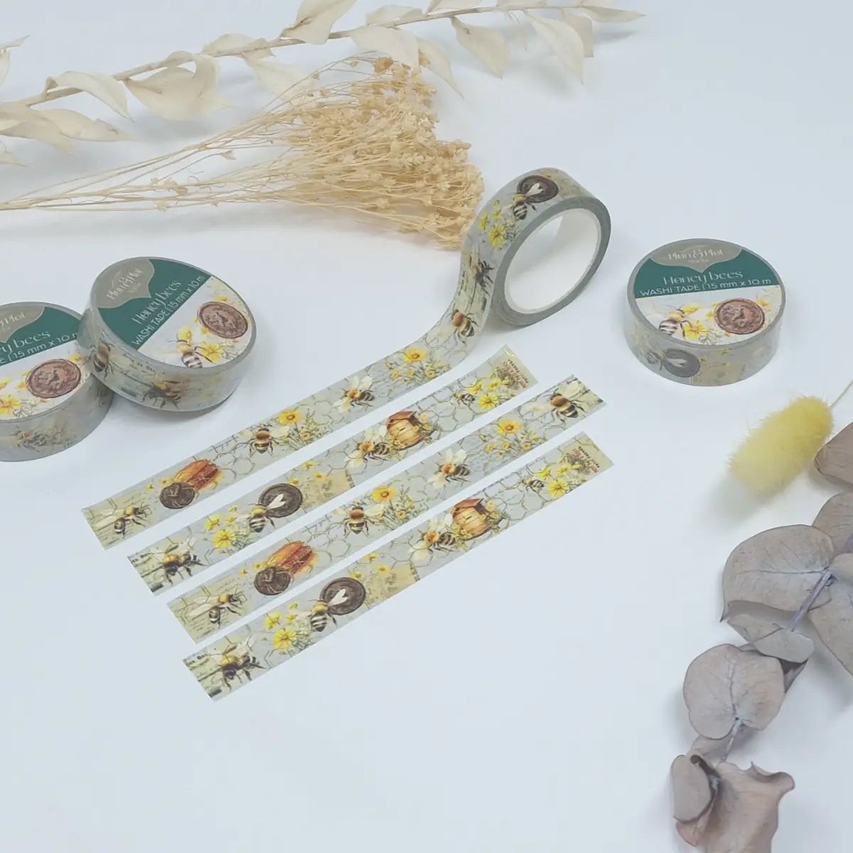 Washi tape Plan & Plot - Honey bees 15 mm - 16 - Plan & Plot Studio - Tidformera