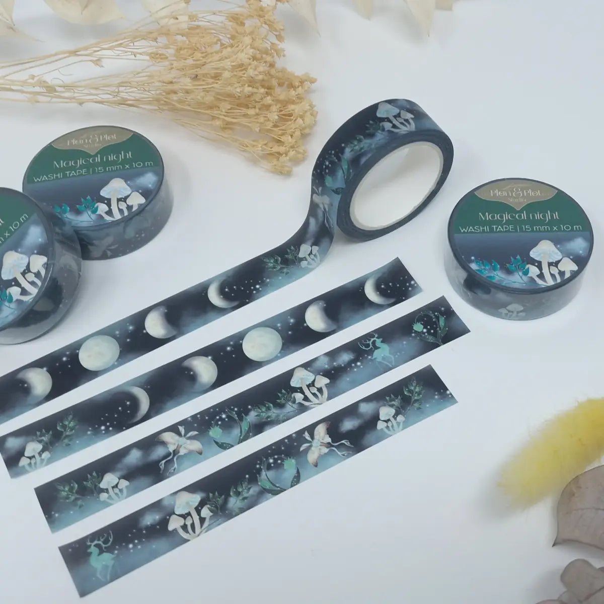 Washi tape Plan & Plot - Magical night 15 mm - 9 - Plan & Plot Studio - Tidformera