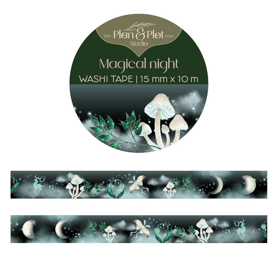 Washi tape Plan & Plot - Magical night 15 mm - 1 - Plan & Plot Studio - Tidformera