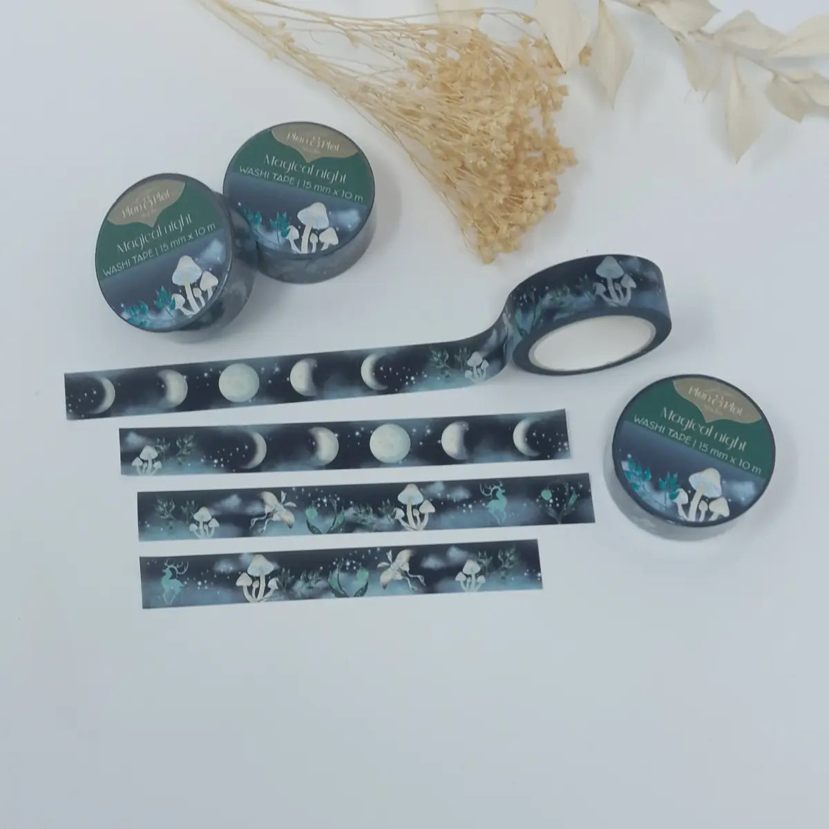 Washi tape Plan & Plot - Magical night 15 mm - 5 - Plan & Plot Studio - Tidformera