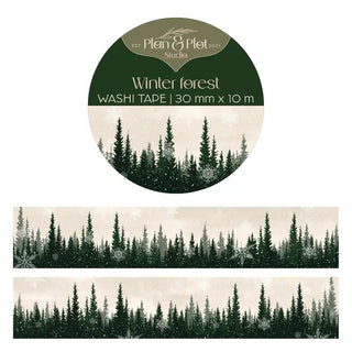 Washi tape Plan & Plot - Winter Forest 30 mm - 1 - Plan & Plot Studio - Tidformera