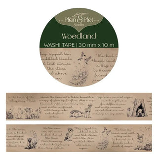 Washi tape Plan & Plot - Woodland 30 mm - 1 - Plan & Plot Studio - Tidformera