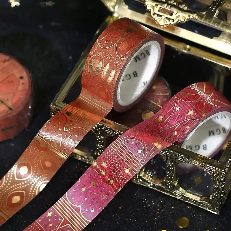 Washi Tape Red flame - 5 - BGM - Tidformera