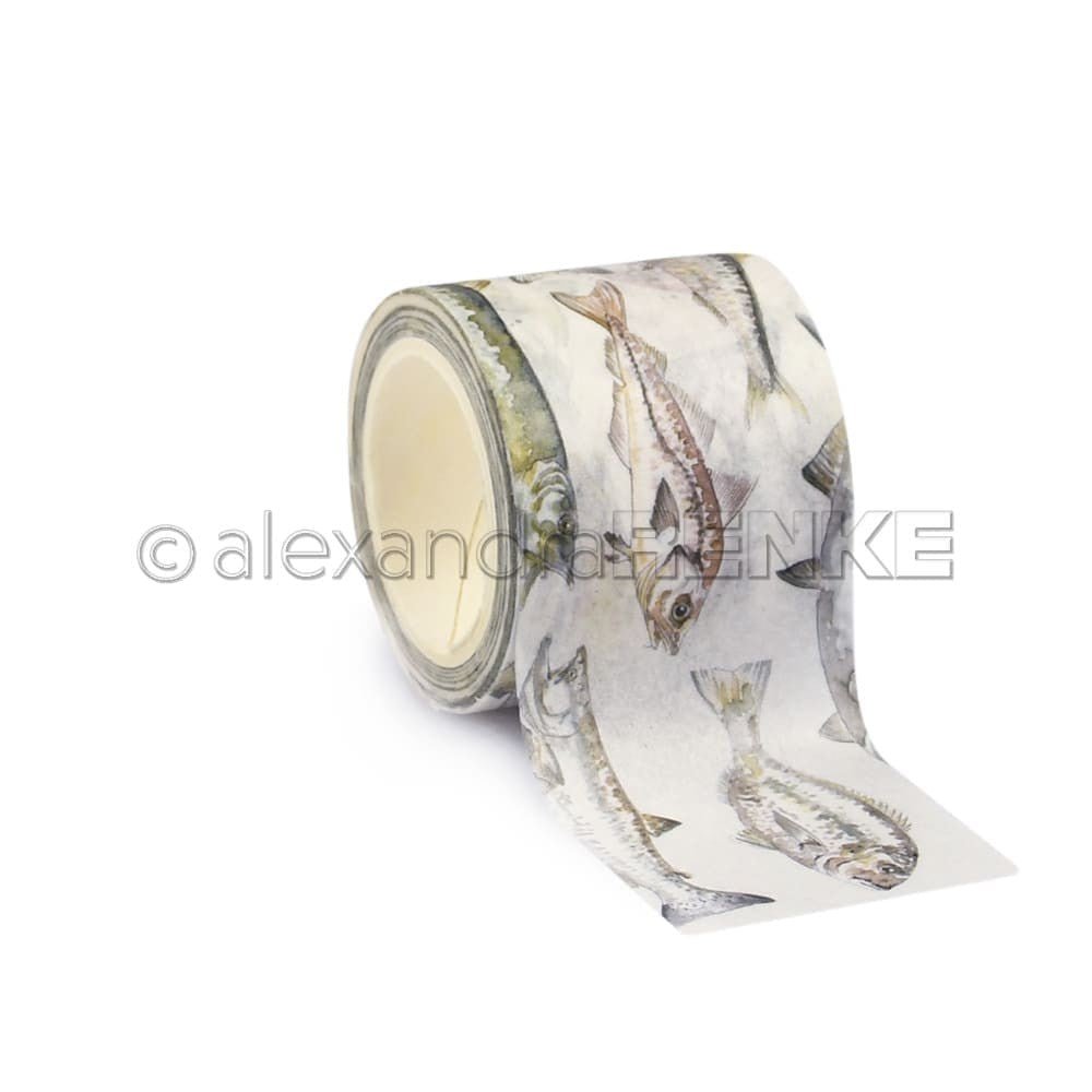 Washi tape Renke - Colored fishes 40 mm - 3 - Alexandra Renke - Tidformera