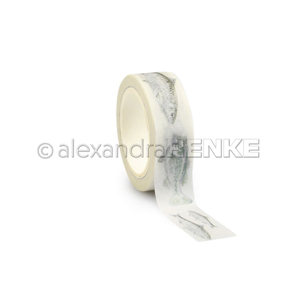 Washi tape Renke - Fish row 15 mm - 3 - Alexandra Renke - Tidformera