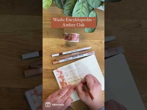 Washi tape Renke Höstblommor - Amber oak - Alexandra Renke - Tidformera