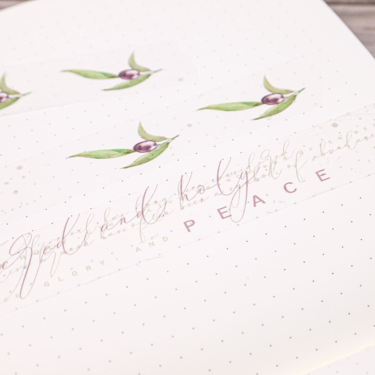 Washi tape Renke Oliver - Oliven peace 20 mm - 2 - Alexandra Renke - Tidformera