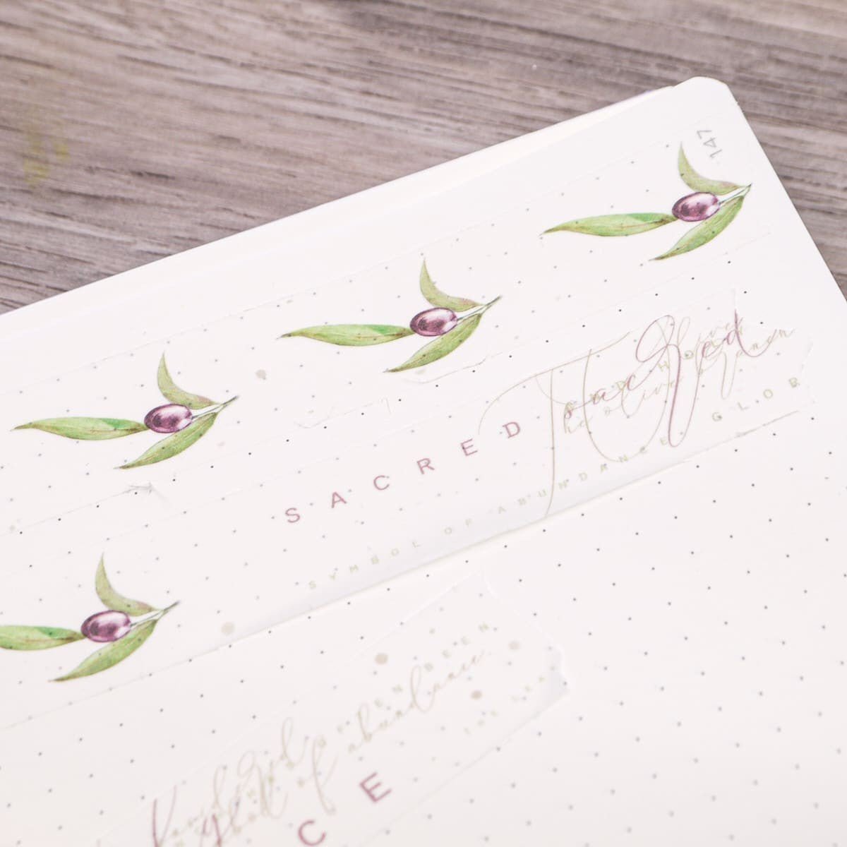 Washi tape Renke Oliver - Oliven peace 20 mm - 5 - Alexandra Renke - Tidformera