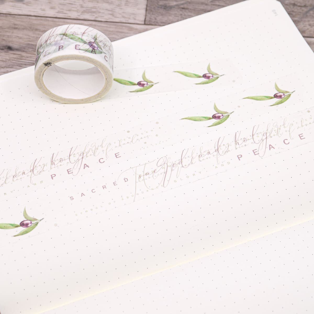 Washi tape Renke Oliver - Oliven peace 20 mm - 3 - Alexandra Renke - Tidformera
