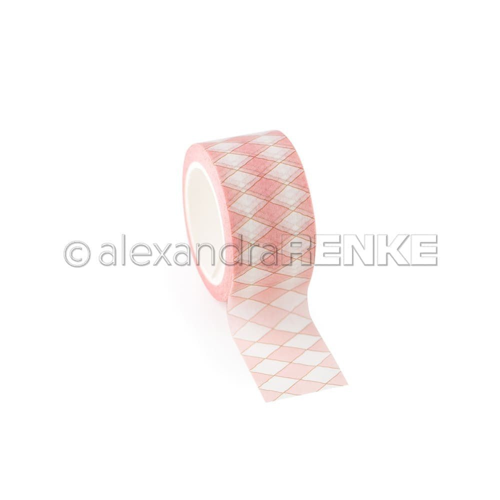 Washi tape Renke Rhombus - Pale pink 25 mm - Alexandra Renke - Tidformera