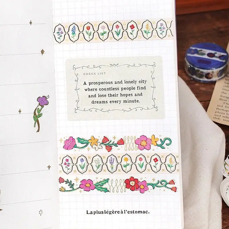 Washi Tape Retro - Light - 5 - BGM - Tidformera