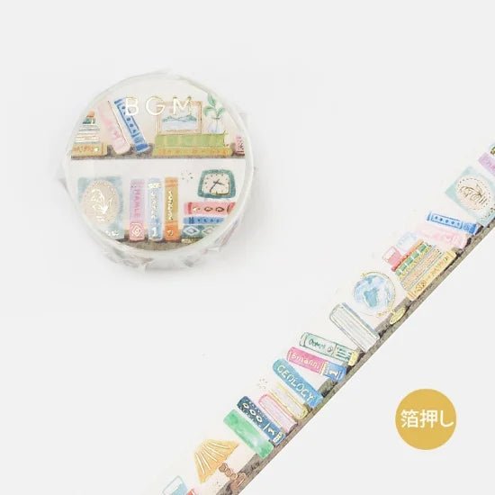 Washi tape Scenery of desk - 1 - BGM - Tidformera