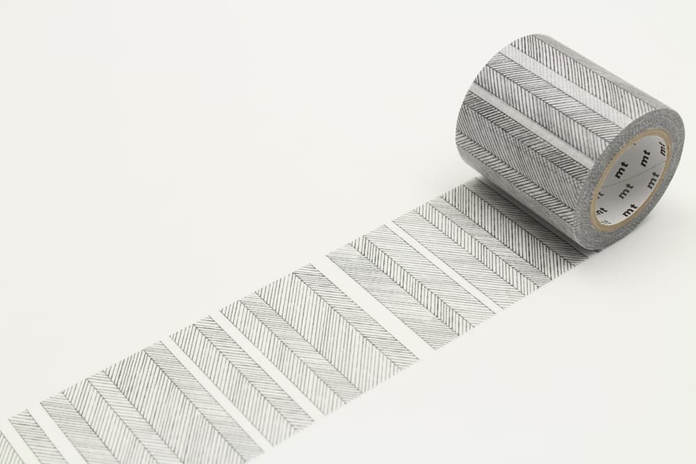 Washi Tape Script border monochrome 50 mm - 3 - MT masking tape - Tidformera
