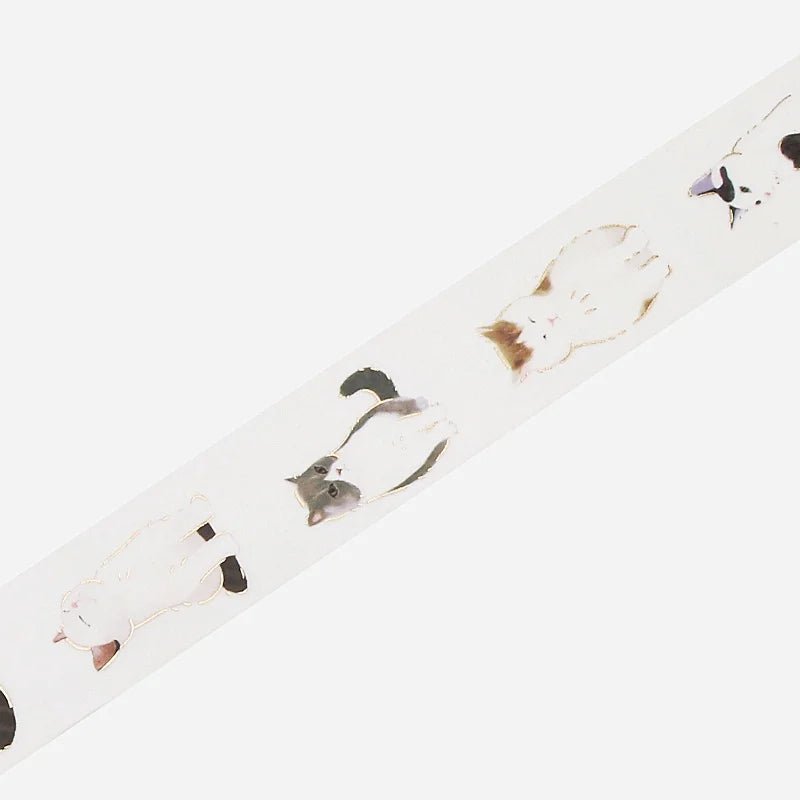 Washi Tape Seated cat - 4 - BGM - Tidformera