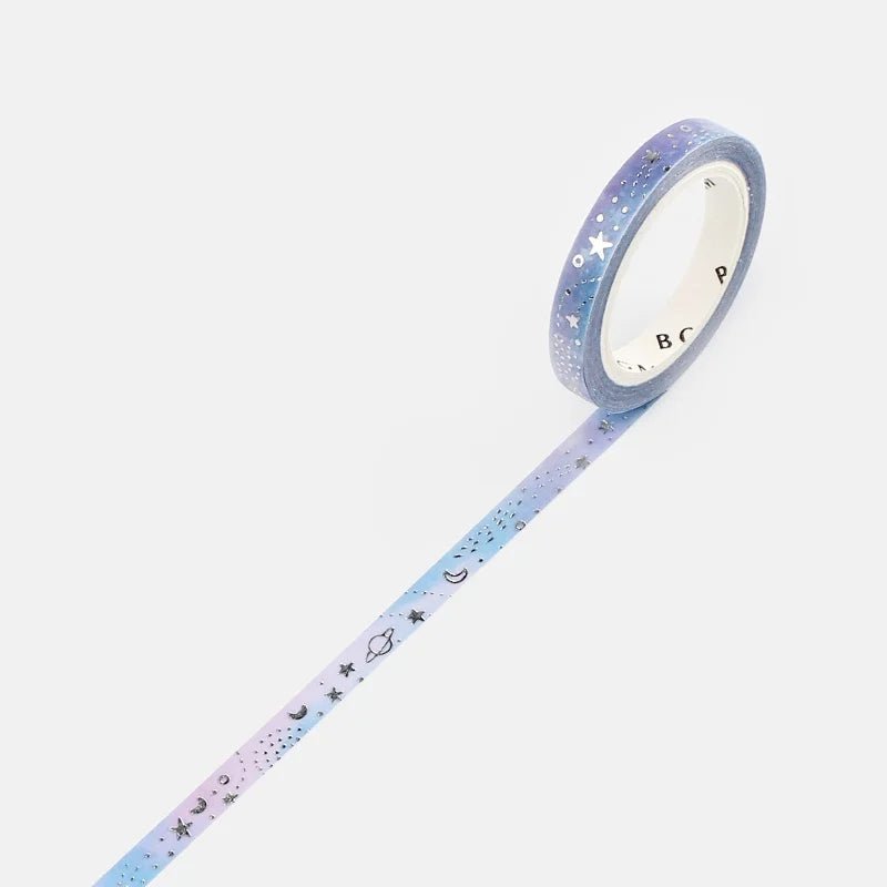 Washi Tape Silver Galaxy - 5 mm - 1 - BGM - Tidformera