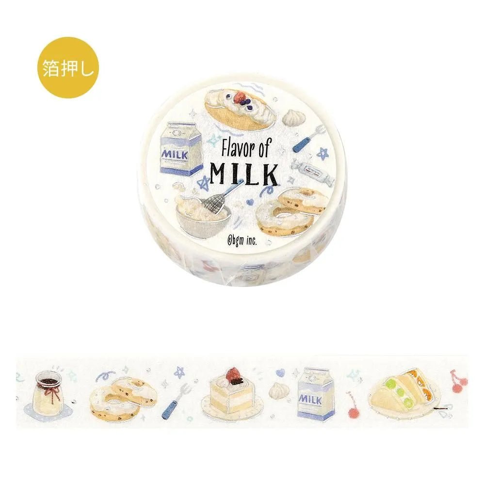 Washi Tape Tokimeki Flavor - Milk - 1 - BGM - Tidformera