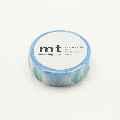 Washi Tape Triangle and diamond - Blue - 2 - MT masking tape - Tidformera