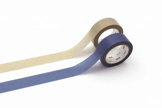 Washi Tape - Upcycled - 2 - pack Blue Pastel gray - 1 - MT masking tape - Tidformera