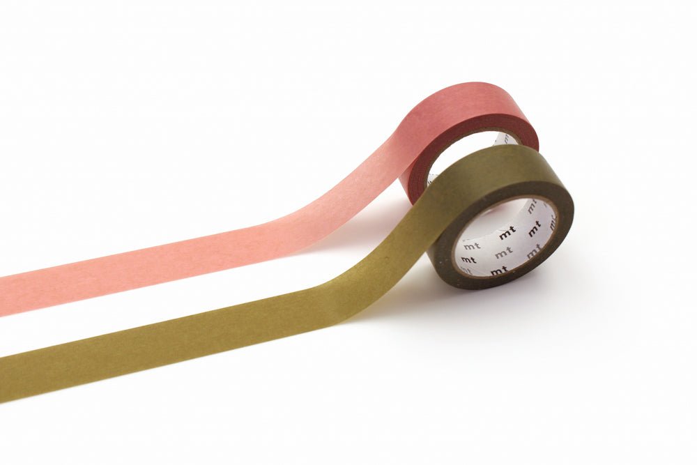 Washi Tape - Upcycled - 2 - pack Rose pink Uguisu - 1 - MT masking tape - Tidformera