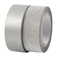 Washi tape Vivi Gade Glitter Enfärgat - Silver 2 - pack - 1 - Creotime - Tidformera